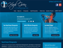 Tablet Screenshot of hazelgreenchiropractic.com